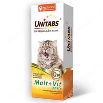 Паста Unitabs Malt+Vit для кошек, 120 мл