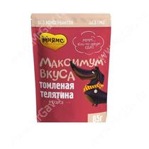 Пауч для собак Мнямс Максимум вкуса, томленая телятина в соусе, 85 г