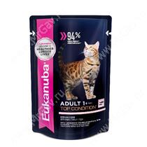 Пауч Eukanuba Adult Cat (Лосось в соусе), 85 г