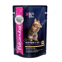 Пауч Eukanuba Kitten (Курица в соусе), 85 г