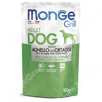 Пауч Monge Dog Grill Pouch (Ягненок с овощами), 100 г
