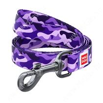 Поводок Collar WAUDOG Nylon Фиолетовый камо, 122 см*1,5 см