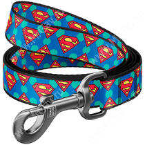 Поводок Collar WAUDOG Nylon Супермен лого, 122 см*1,5 см