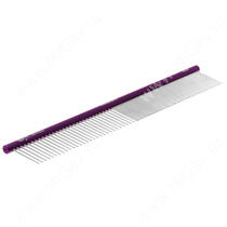 Расческа алюминиевая 30 см с круглой фиолет ручкой, зуб 3,5 см, Hello Pet 62303