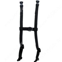 Шлейка нейлоновая Collar Dog Extreme, 12-22 см*1 см, черная