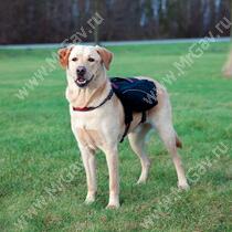 Шлейка-рюкзак для собаки Trixie, L, 29 см*15 см чёрный