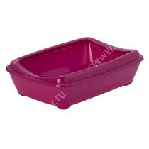 Туалет-лоток с бортом Moderna Arist-o-tray M, 43 см*30 см*12 см, розовый