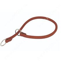 Удавка кожаная круглая Collar WAUDOG Soft, 40 см*0,8 см, коричневая