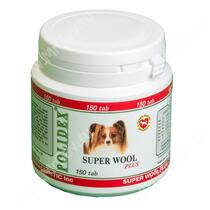 Витамины Polidex Super Wool (Супер Вул Plus) для собак, 150 шт.