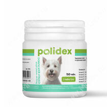 Витамины Polidex Super Wool (Супер Вул Plus) для собак, 150 шт.