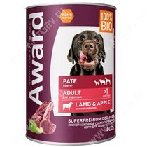 Влажный корм Award Adult Dog, паштет из ягненка с яблоком, 400 г