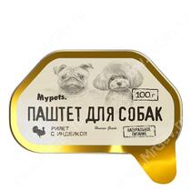 Влажный корм Mypets для собак Паштет с индейкой, 100 г