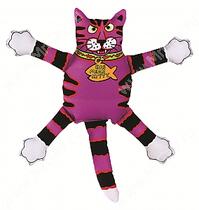 Злобный кот Fat Cat Mini Terrible Nasty Scaries Dog Toy, малый, фиолетовый