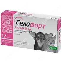 Селафорт 15 мг д/кошек и собак до 2,5 кг